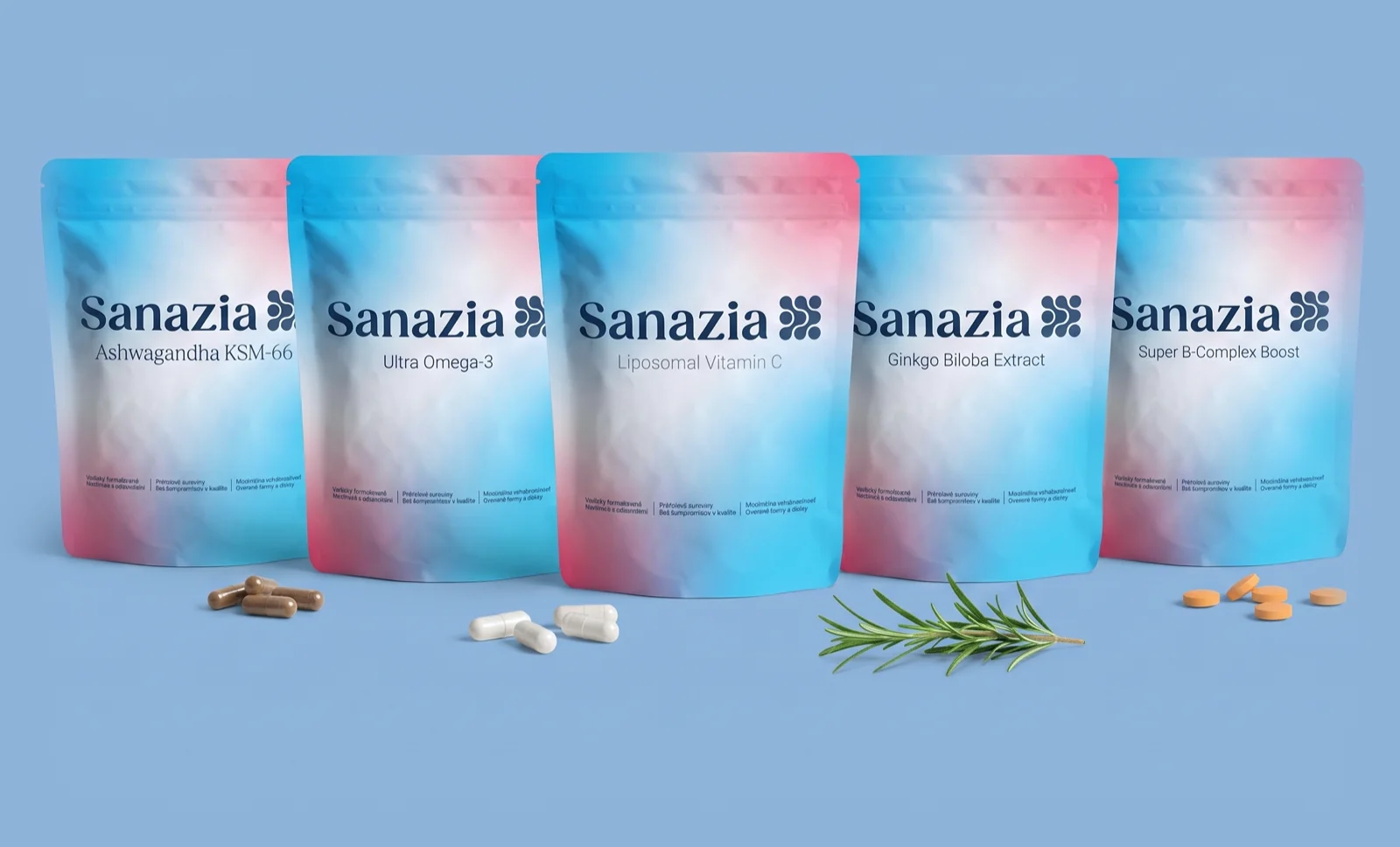 Balíčky klasických produktů Sanazia